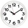 Часы настенные TROYKATIME (TROYKA) 78771783, круг, белые, белая рамка, 30,5х30,5х3,5 см, 455739