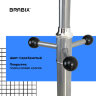 Вешалка-стойка BRABIX "CR-855" на мраморном диске, металл, 4+3 крючка, цвет серебристый, 606434, 606434