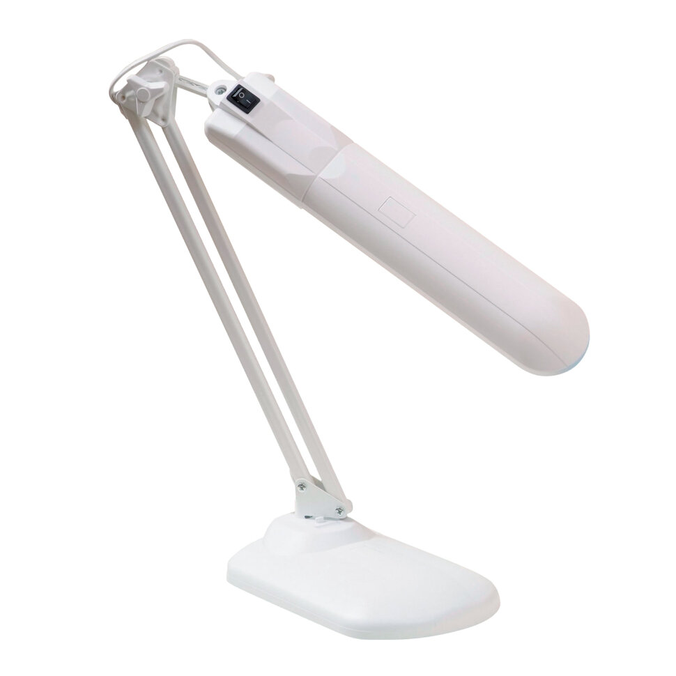 Настольная лампа светильник Дельта У на подставке, ЛЮМИНЕСЦЕНТНАЯ, цоколь 2G7, 11 Вт, белый, 236642