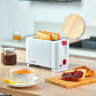 Тостер SCARLETT SC-TM11013, 650 Вт, 2 тоста, 6 режимов, сталь, белый, 453680
