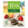 Чай TESS "Flirt" зеленый с клубникой и персиком, 100 пакетиков в конвертах по 1,5 г, 1476-09, 622345