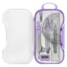 Готовальня BRAUBERG SCHOOL KIT, 11 предметов, циркуль 115 мм, циркуль 125 мм, чертежные принадлежности, лавандовый цвет, 210714, 210714
