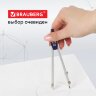Готовальня BRAUBERG "Student Oxford", 4 предмета: циркуль 140 мм, рейсфедернная вставка + держатель, грифель, 210335, 210335