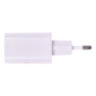Зарядное устройство быстрое сетевое (220 В) SONNEN, USB QC 3.0 + Type-C PD 20 Вт, 3 А, белое, 455505, 455505