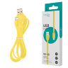 Кабель силиконовый USB – Lightning 8 pin, 1 м, VIXION PRO VX-12i, для зарядки и передачи данных, желтый, 02984, БП-00000966, 514413