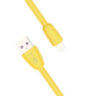 Кабель силиконовый USB – Lightning 8 pin, 1 м, VIXION PRO VX-12i, для зарядки и передачи данных, желтый, 02984, БП-00000966, 514413