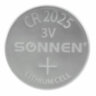 Батарейки литиевые SONNEN Lithium CR2025, "таблетки, дисковые, кнопочные", КОМПЛЕКТ 5 шт., блистер, 457140, 457140