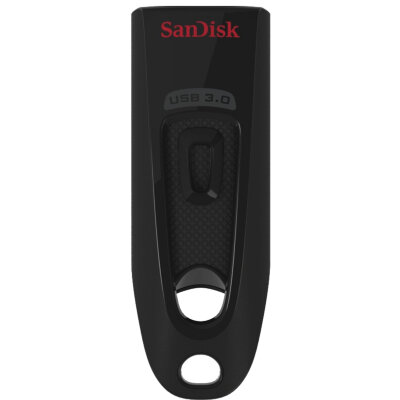 Флеш-диск 128 GB, SANDISK Cruzer Ultra, USB 3.0, черный, SDCZ48-128G-U46, 512231