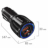 Зарядное устройство АВТОМОБИЛЬНОЕ, 2 порта USB, выходной ток 3А, черное, DEFENDER UCA-100, 83833, 456592