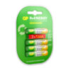 Батарейки аккумуляторные GP ReEnergy Ni-Mh КОМПЛЕКТ 4 шт. (ПРОМО 3+1), ААА (HR03), 950 mAh, 100AAAHC3/1RGY, 458468