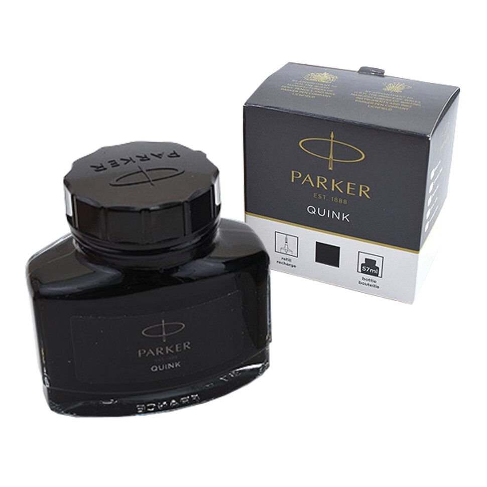 Чернила PARKER "Bottle Quink", объем 57 мл, черные, 1950375, 226752