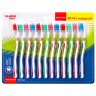 Зубная щетка жесткая WHITENING, КОМПЛЕКТ 12 шт. (10 + 2 в подарок), LAIMA DENT, 609690, 609690