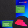 Холст на подрамнике черный BRAUBERG ART CLASSIC, 40х50см, 380 г/м, хлопок, мелкое зерно, 191651, 191651
