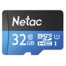Карта памяти microSDHC 32 ГБ NETAC P500 Standard, UHS-I U1, 80 Мб/с (class 10), адаптер, NT02P500STN-032G-R, 513723