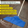 Тряпка из микрофибры 50х60 см, АВТО / ДОМ / ОФИС, "OVERLOCK INDIGO COLOUR", синяя, 220 г/м2, LAIMA HOME, 608222, 608222