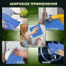 Тряпка из микрофибры 50х60 см, АВТО / ДОМ / ОФИС, "OVERLOCK INDIGO COLOUR", синяя, 220 г/м2, LAIMA HOME, 608222, 608222