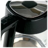Чайник CENTEK CT-1014, 1,7 л, 2200 Вт, закрытый нагревательный элемент, стекло, черный, CT-1014 Black, 457623