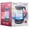 Чайник CENTEK CT-1014, 1,7 л, 2200 Вт, закрытый нагревательный элемент, стекло, черный, CT-1014 Black, 457623