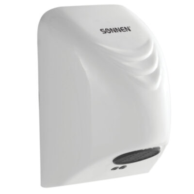 Сушилка для рук SONNEN HD-988, 850 Вт, пластиковый корпус, белая, 604189, 604189