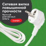 Сетевой фильтр SONNEN SPW-305, 5 розеток с заземлением, выключатель, 10 А, 3 м, белый, 513654, 513654