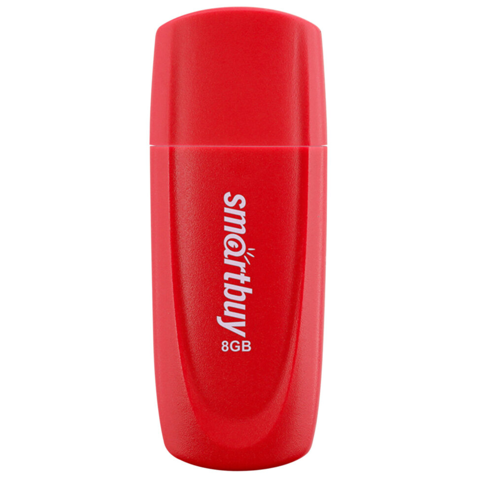 Флеш-диск 8 GB SMARTBUY Scout USB 2.0, красный, SB008GB2SCR, 513760