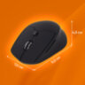 Мышь беспроводная SONNEN V33, USB, 800/1200/1600 dpi, 6 кнопок, оптическая, черная, SOFT TOUCH, 513517, 513517