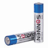 Батарейки КОМПЛЕКТ 4 шт., SONNEN Super Alkaline, AAA (LR03, 24А), алкалиновые, мизинчиковые, в блистере, 451096, 451096
