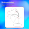 Настольная лампа / светильник SONNEN OU-607, на подставке, цоколь Е27, белый/фиолетовый, 236682, 236682
