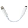 Переходник для наушников с iPhone LIGHTNING на AUX (MINI JACK 3.5 мм), SONNEN, 0,1 м, белый, 513565, 513565