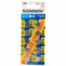 Батарейки алкалиновые "таблетка" КОМПЛЕКТ 10 шт., SONNEN Alkaline 76A (G13, LR44), в блистере, 457137, 457137