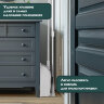 Совок для мусора КОМПЛЕКТ щетка + рукоятки 59-93см телескоп, регулируемый угол щетки, крепление тряпок, бело-серый, колорбокс, LAIMA, 608952, 608952
