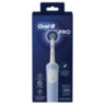 Зубная щетка электрическая ORAL-B (Орал-би) Vitality Pro, БЕЛАЯ/ГОЛУБАЯ, 1 насадка, 53019436, 608717
