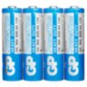 Батарейки КОМПЛЕКТ 4 шт., GP PowerPlus AA (R6, 15G), солевые, пальчиковые, в пленке, 15CEBRA-2S4, 457757