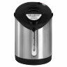 Термопот SONNEN TP-28, 3 л, 900 Вт, 1 температурный режим, ручной насос, сталь, черный/серебро, 456712, 456712