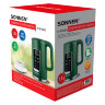 Чайник с терморегулятором и дисплеем, ДВОЙНЫЕ СТЕНКИ, SONNEN KT-8723EG, 1,7 л, 2200 Вт, изумрудный, 454689, 454689