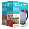 Чайник SCARLETT SC-EK27G88, 1,8 л, 1800 Вт, закрытый нагревательный элемент, стекло, черный, 457207