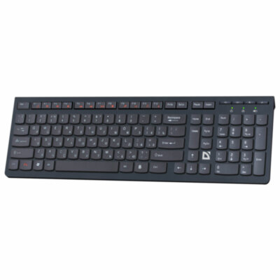 Клавиатура беспроводная DEFENDER UltraMate SM-535 RU, USB, 108 клавиш, 2,4 Ghz, черная, 45535, 514039