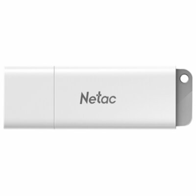 Флеш-диск 8 GB NETAC U185, USB 2.0, белый, NT03U185N-008G-20WH, 513701