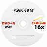 Диски DVD+R SONNEN, 4,7 Gb, 16x, Cake Box (упаковка на шпиле), КОМПЛЕКТ 25 шт., 513532, 513532