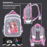 Ранец BRAUBERG QUADRO, 3 отделения, с брелком, "Anime friends", 37х28х18 см, 272022, 272022
