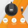 Хаб USB 2.0, 4 порта, черный, A4TECH HUB-20, 1874611, 513942