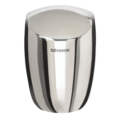 Сушилка для рук SONNEN HD-777, 1200 Вт, нержавеющая сталь, антивандальная, хром, 604748, 604748