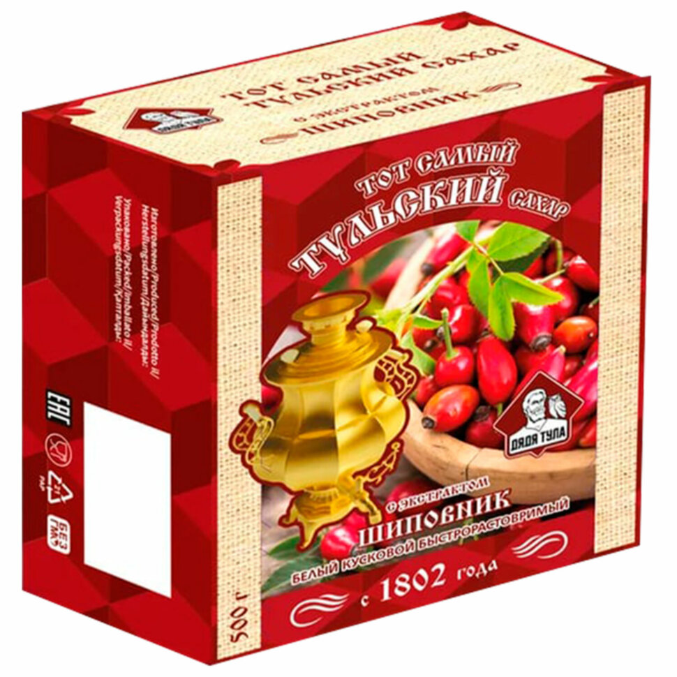 Сахар кусковой с экстрактом шиповника, 500 г, 623958