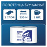 Бумага протирочная 350 м с перфорацией, PROtissue (W1) 2-слойная, 1000 листов 24х35 см, КОМПЛЕКТ 2 шт., С387, 115364