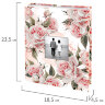 Фотоальбом BRAUBERG "Flowery love" на 200 фото 10х15 см, твердая обложка, окно под фото, 391424, 391424