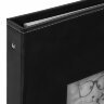 Фотоальбом BRAUBERG "Premium Black" 20 магнитных листов 30х32 см, под кожу, черный, 391186, 391186