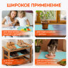 Коврики универсальные 6 шт., 30х45 см, для холодильника, полок, сервировки, бирюзовый, DASWERK, 609606, 609606