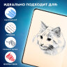 Скетчбук, слоновая кость 140 г/м2, 130х210 мм, 80 л., софт-тач, резинка, BRAUBERG ART CLASSIC, "Вселенная", 116467, 116467