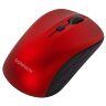Мышь беспроводная SONNEN V-111, USB, 800/1200/1600 dpi, 4 кнопки, оптическая, красная, 513520, 513520