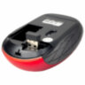 Мышь беспроводная SONNEN V-111, USB, 800/1200/1600 dpi, 4 кнопки, оптическая, красная, 513520, 513520